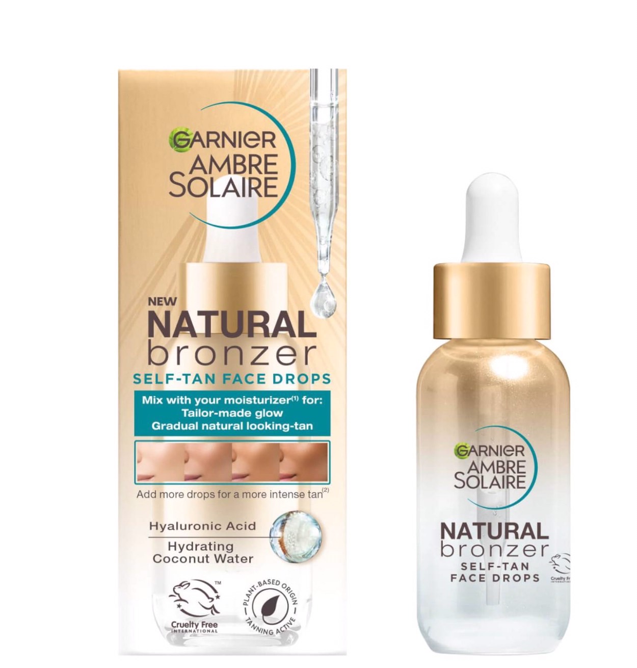 Garnier Ambre Solaire Natural Bronzer SelfTan Face Drops 30ml Lazada