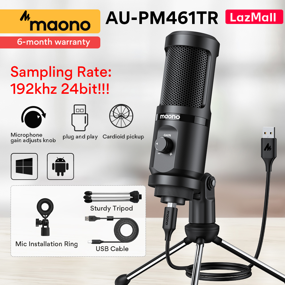Maono ไมโครโฟน Au-Pm461Tr USB Gaming, 52% OFF