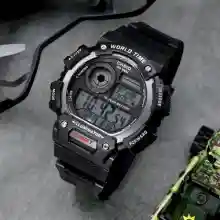 ภาพขนาดย่อของภาพหน้าปกสินค้านาฬิกา Casio รุ่น AE-1400WH-1A และ AE-1400WH-9A นาฬิกาข้อมือผู้ชายดิจิตอล สายเรซิ่น กันน้ำ 100 เมตร-ของแท้ 100% รับประกันสินค้า 1 ปีเต็ม จากร้าน Win Watch Shop บน Lazada