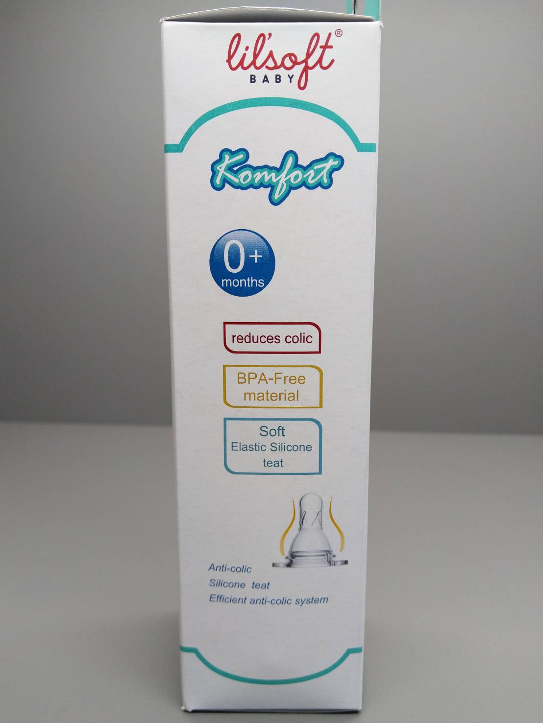 NUBORN ขวดนม Feeding Bottle 8 oz (250 ml.) พร้อมจุกนม Anti colic แถมฟรี จุกหลอก  สีวัสดุ Light colorปริมาณ 8