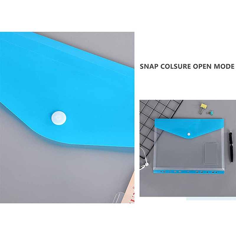 Punched Pockets A4 Plastic Wallets 12 Pack A4 Folders Wallets Plastic ...
