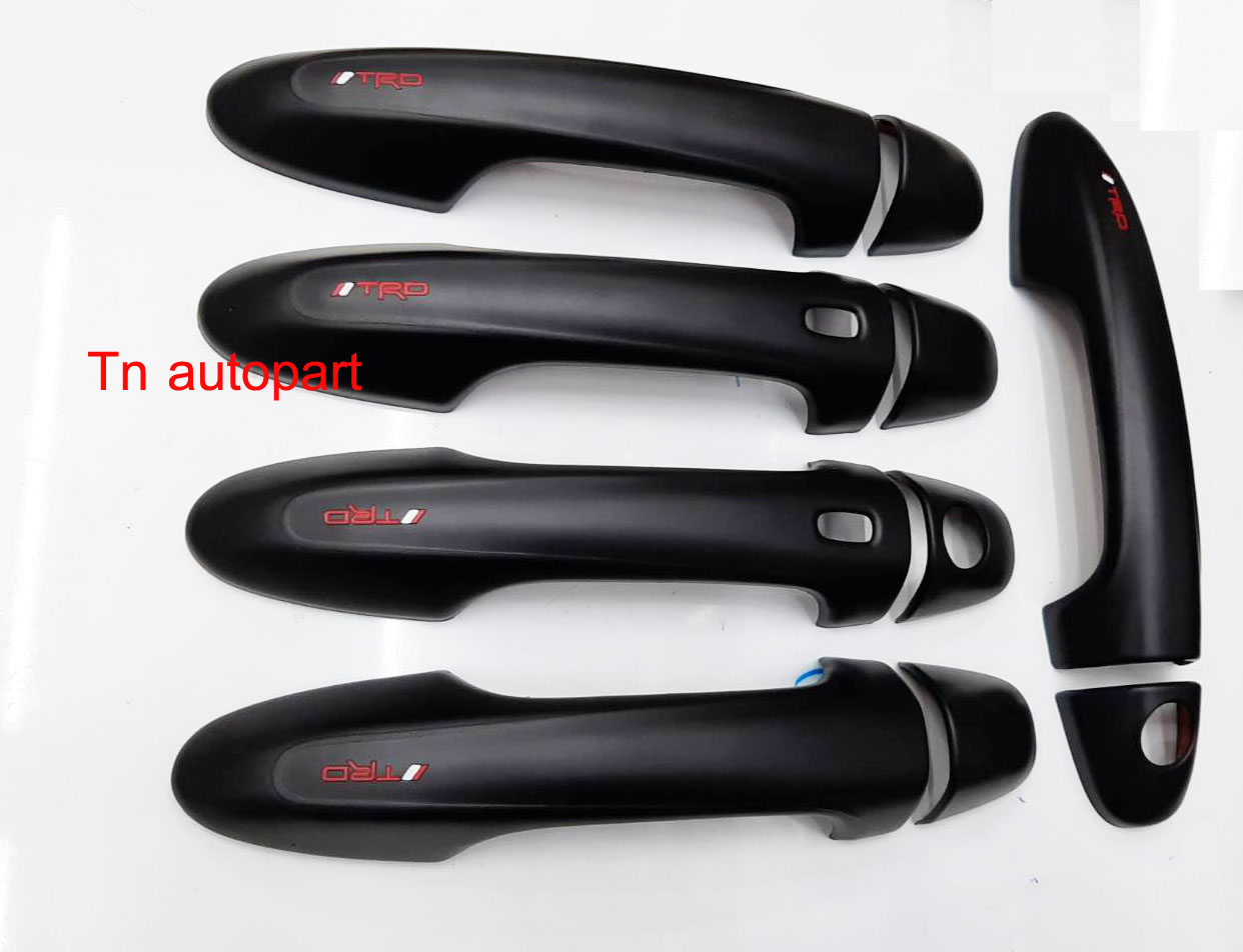 ครอบมือจับ ครอบมือเปิด กันรอย โตโยต้า ฟอจูนเนอร์ ปี 2015-2020 ดำด้าน TRD HANDLE COVER FOR ALL NEW TOYOTA FORTUNER