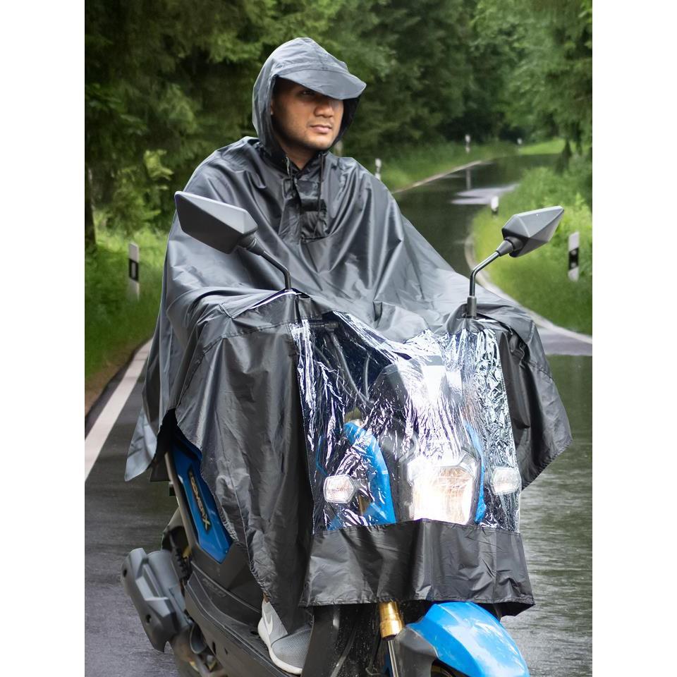 ผ้าคลุมกันฝน รถมอเตอร์ไซด์ ผ้าคลุมรถมอเตอร์ไซค์กันฝน เสื้อกันฝนแบบคลุม เสื้อคลุมกันฝน กันแดด ชุดคลุมกันฝน Motorcycle Rain Cover