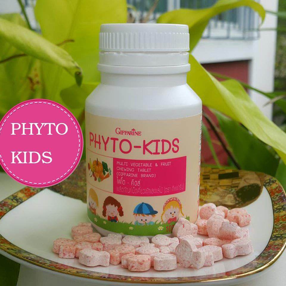 ไฟโตวิต คิต Phyto Kids เหมาะสำหรับเด็กไม่ชอบทานผัก ขนาด 100 เม็ด