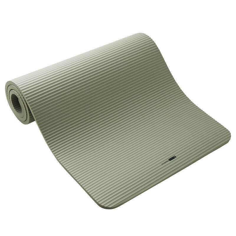 Fitness comfort mat, 180cm X 63cm X 15mm - Khaki