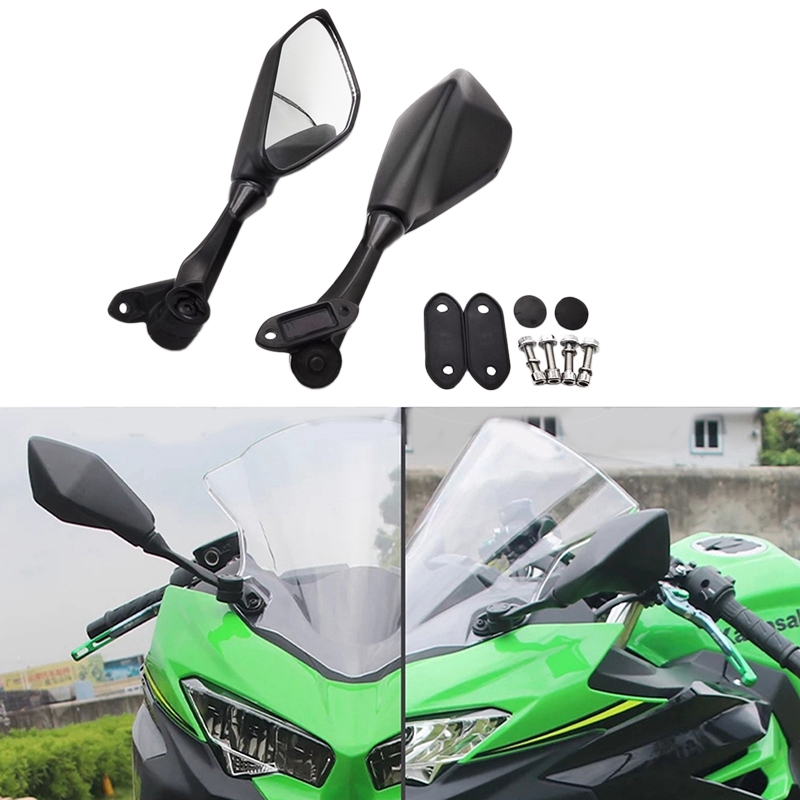 Retrovisores Para Motos Ninja 300 Accessories Motorcycle Rearview Side Mirrors For Kawasaki Ninja ZX6R ZX7R ZX9R ZX10R ZX1000R Stealth Mirrors Motorcycle Zx6r Accessories - Foto 11