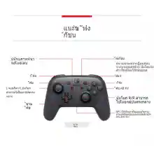 ภาพขนาดย่อของภาพหน้าปกสินค้าของแท้ 100% monster h rise Nintendo original switch PRO controller Monster H Rise of the limited controller Monster H limited joystick pc คอนโทรลเลอร์ จอยสติ๊กไร้สายคอนโทรลเลอร์แบบบลูทูธ จากร้าน H Mall บน Lazada ภาพที่ 4