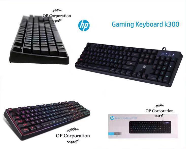 HP K300 Mechanical Feel Keyboard Wired PC Laptop Office Gaming Keyboard