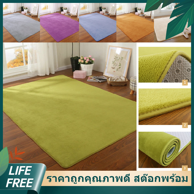 【Lifefree】80 * 200 ซม พรม พรมปูพื้น พรมเช็ดเท้า พรมห้องนอน พรมห้องนั่งเล่น ตกแต่งสวย พรมปูพื้นหนา สินค้าพร้อมส่ง