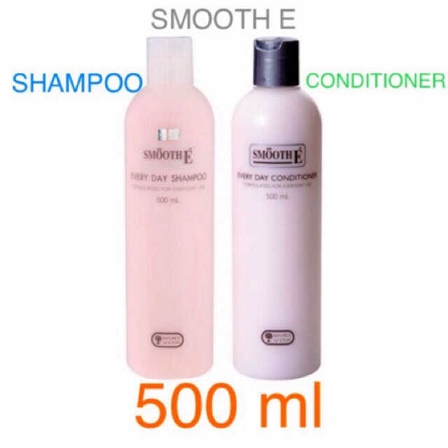SMOOTH E Everyday Shampoo Conditioner 500 mL แชมพู ครีมนวด
