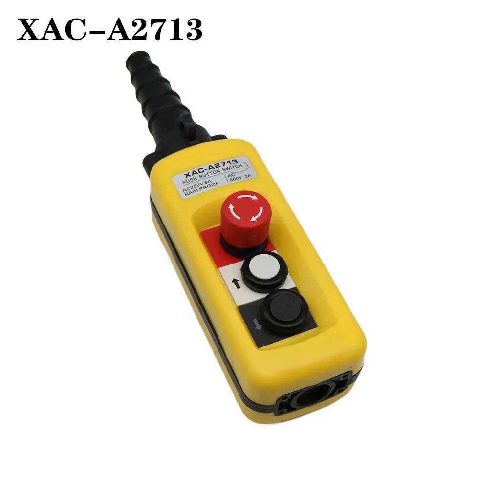 XAC-A2713เครนสลับขึ้นและลงยกขึ้นและลงปุ่มสวิทช์กันน้ำเดินทางปุ่มสวิทช์ ...