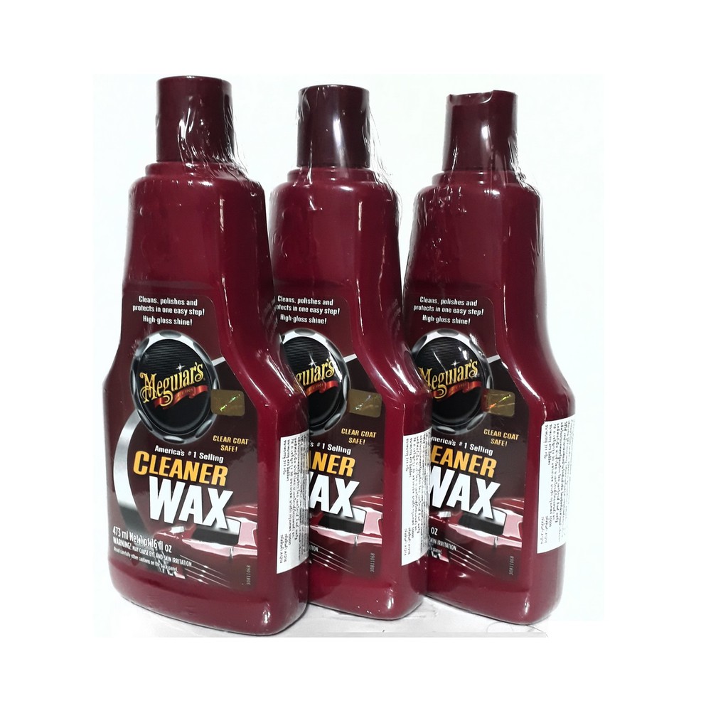 ขัดเคลือบสีรถยนต์ แชมพูล้างรถยนต์ Meguiars Cleaner Wax Liquid คลี