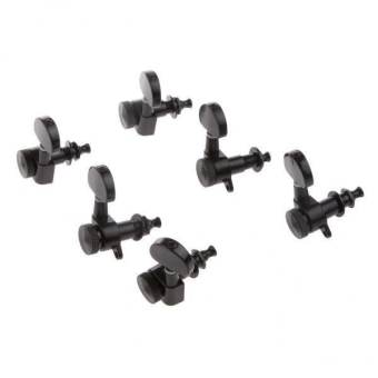 BolehDeals 3R3L เชือกรัดเครื่องมือจูนกีตาร์คีย์หัวเครื่องผู้ปรับเครื่องยนต์กีต้าร์ Acces - สีดำ - INTL