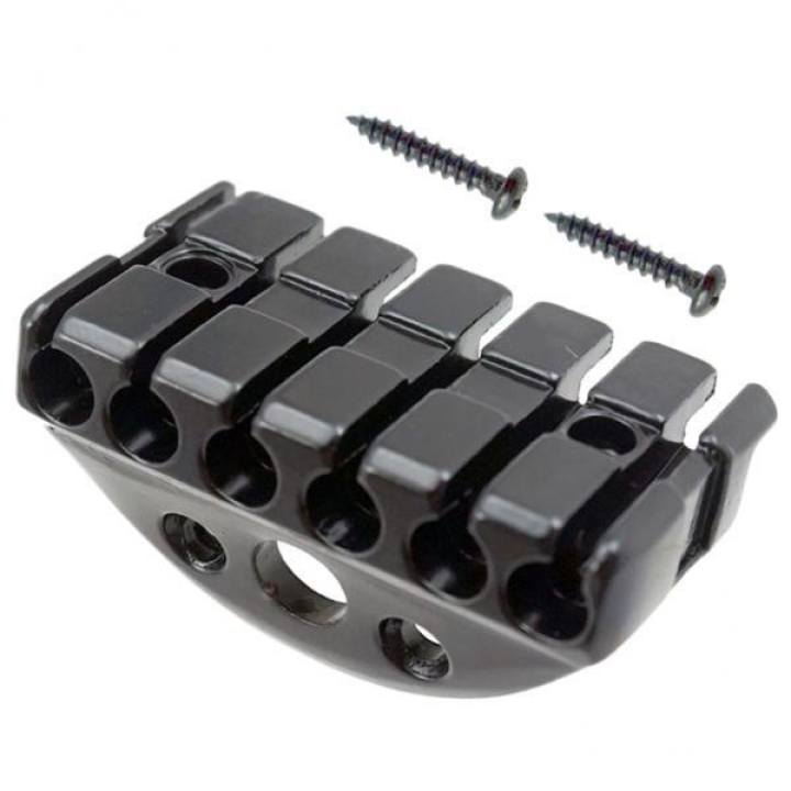 ซื้อที่ไหน BolehDeals Suspension Guitar Bridge String Locking Nut Headless Replacement 42mm Black – intl