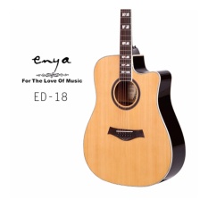 Enya กีต้าร์โปร่งไฟฟ้า รุ่น Ed-18 (สีไม้เงา)