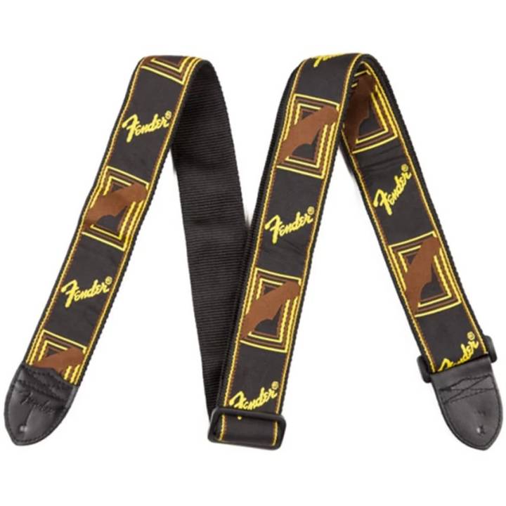 สายสะพาย Fender Acoustic Electric Guitar Strap Embroidery Adjustable