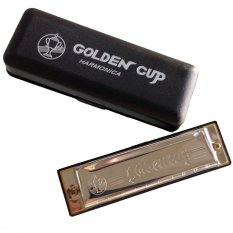 Golden Cup Harmonica 10 ช่อง คีย์ D รุ่น JH1020 (Silver)