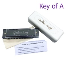 Golden Leaf ฮาร์โมนิก้า Harmonica ขนาด 10 ช่อง