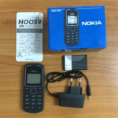Nokia 1280 โทรศัพท์ลูกอมคลาสสิกปุ่มเก่าพร้อมปุ่มไฟฉายนักเรียนผู้สูงอายุผู้สูงอายุเครื่องสแตนด์บายนาน