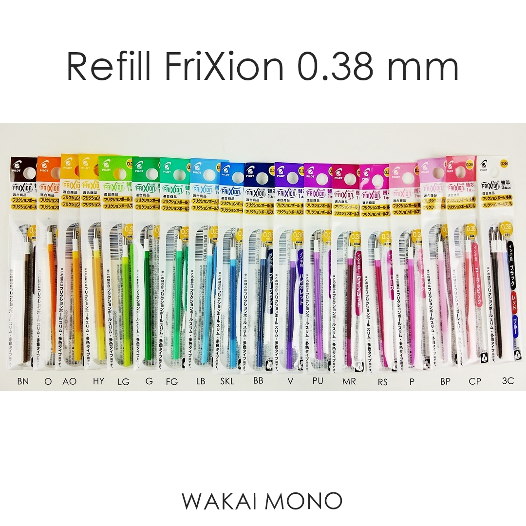ไส้เติมปากกาลบได้ Refill Pilot FriXion Slim 0.38 mm