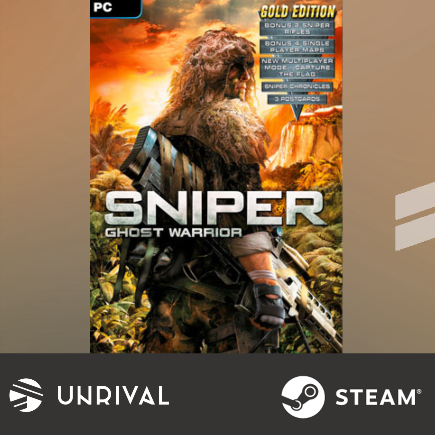 Sniper: Ghost Warrior - Gold Edition PC Digital Download Game (Multiplayer) - Unrival