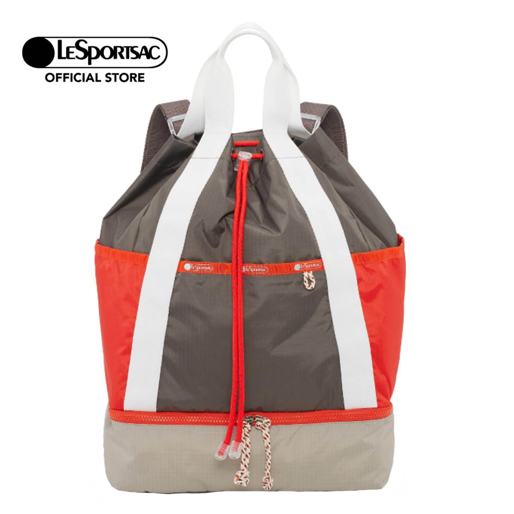 Lesportsac Active Backpack Unisex Bag กระเป๋าสะพายหลัง กระเป๋าออกกำลังกาย