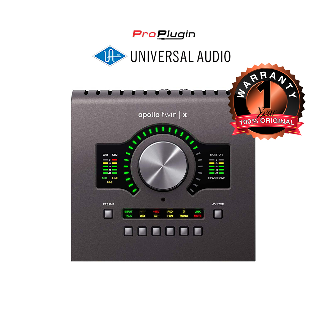 Universal Audio Apollo Twin X DUO Heritage Edition (Desktop/Mac/Win/TB3) ออดิโออินเตอร์เฟส โฮมสตูดิโอ (ProPlugin)