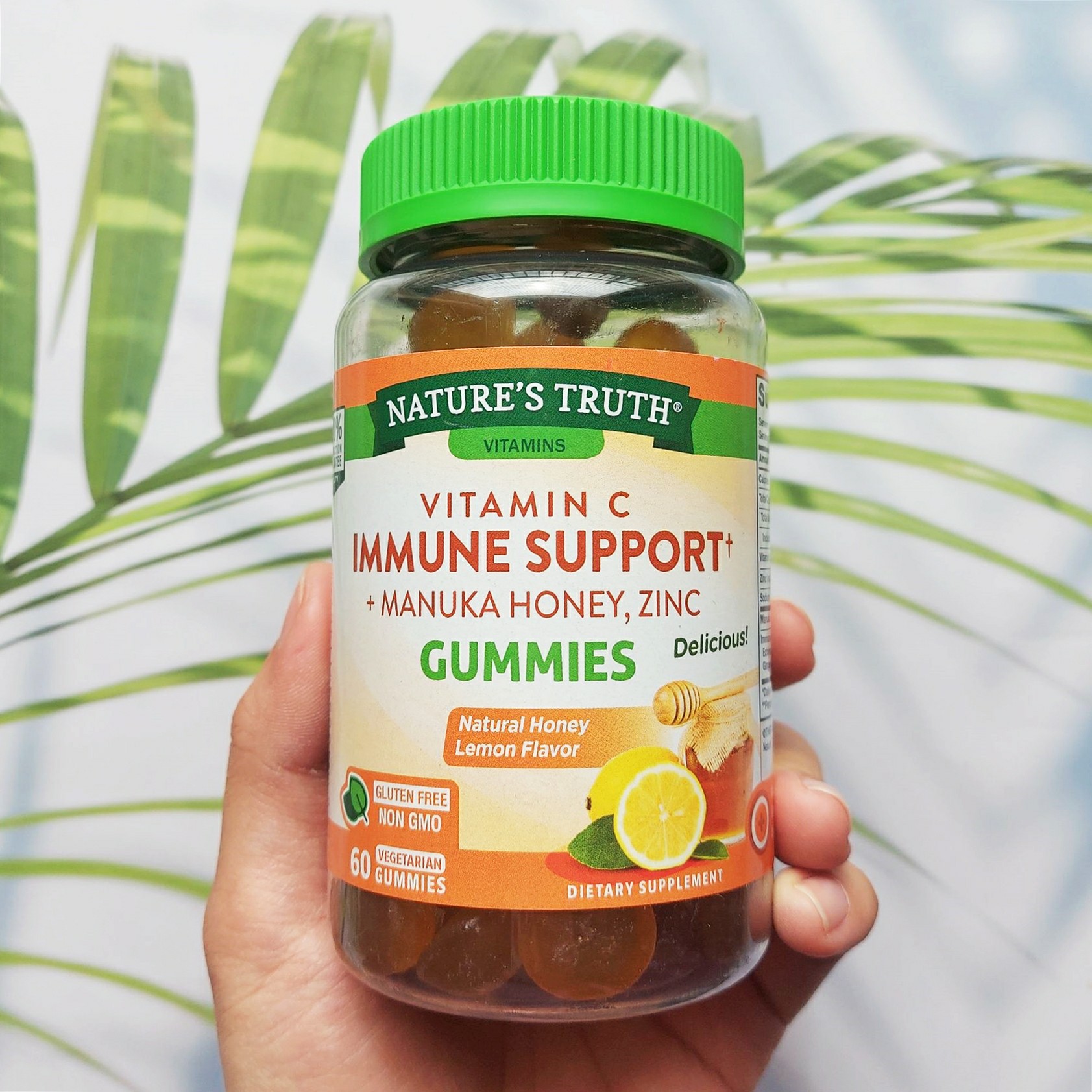 วิตามินซี แบบเม็ดเคี้ยว Vitamin C Immune Support + Manuka Honey and