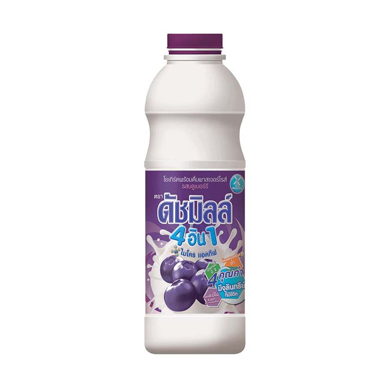 ดัชมิลล์ นมเปรี้ยว รสบลูเบอร์รี่ 830 มล./Dutchmill Blueberry Yoghurt 830 ml.