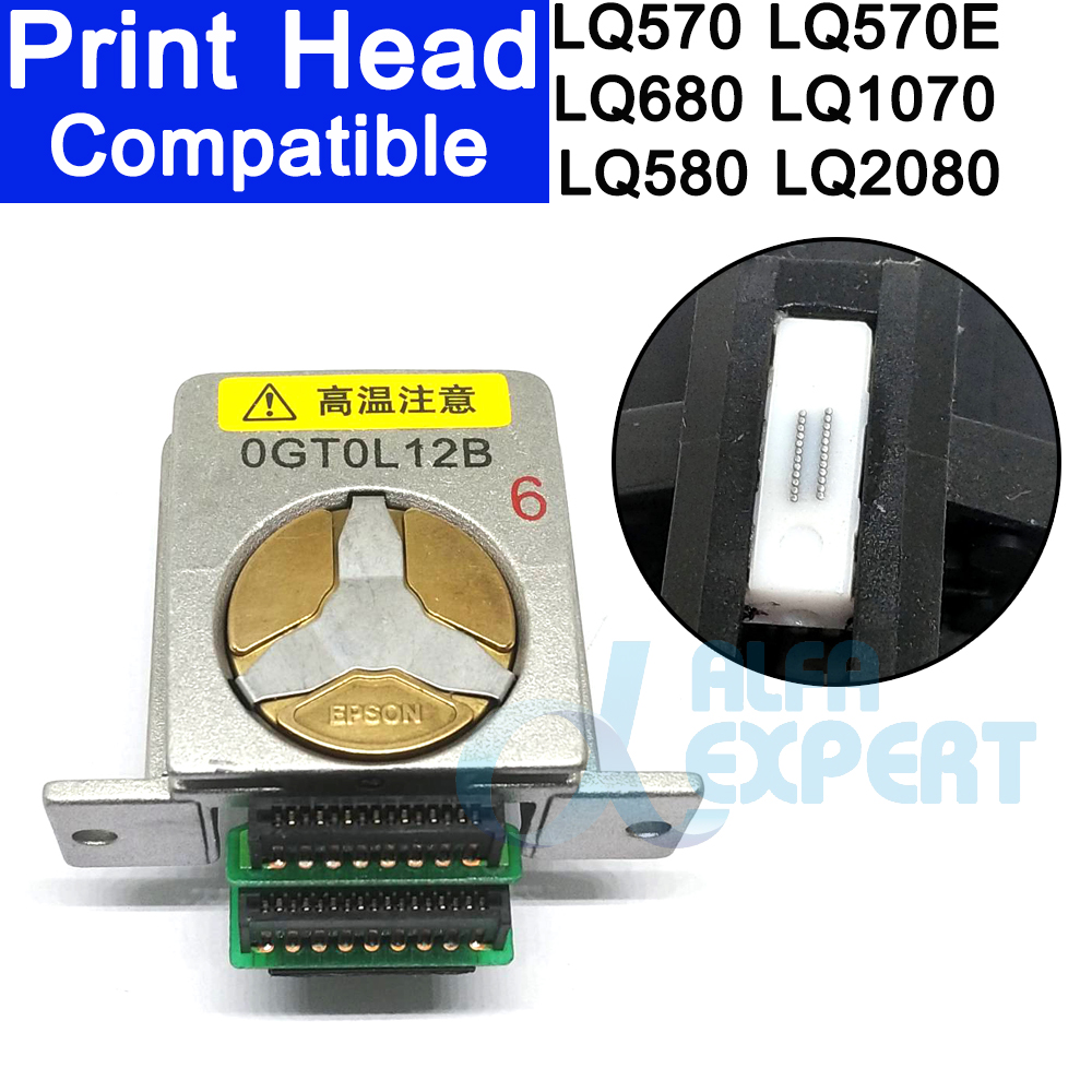 หัวเข็ม Compatible New (F081000) สำหรับ EPSON LQ570  LQ570E  LQ580  LQ680  LQ1070  LQ2080 Print head Series.