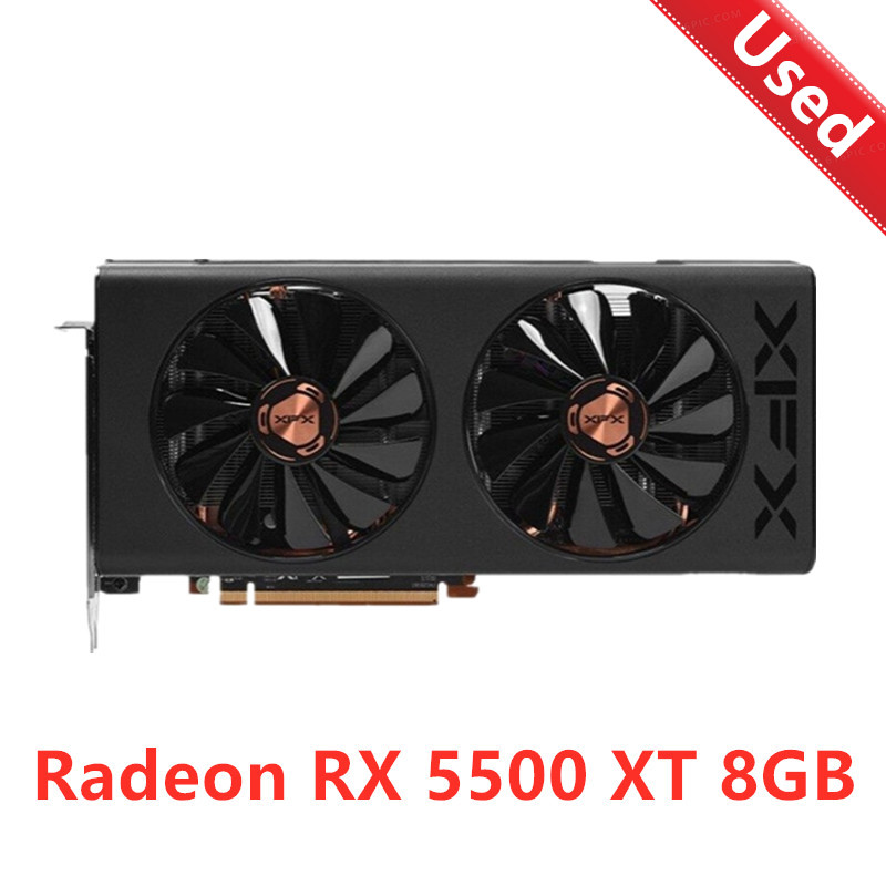 XFX RX 5500 XT 8GB การ์ดหน้าจอ AMD Radeon RX5500 XT กราฟิกการ์ด GPU ...