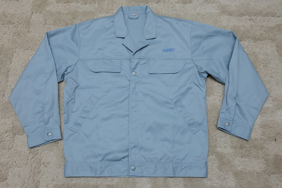 เสื้อช็อป เสื้อช่าง เสื้อช็อปช่าง​ เสื้อทำงาน เสื้อยูนิฟอร์ม​ uniform​ work​ ​shirt มือ 1 ของญี่ปุ่น ไซส์ XL