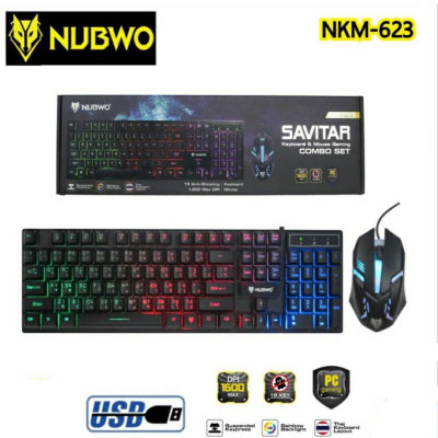 ดูภาพ ส่งฟรี NUBWO ชุดไฟทะลุอักษร Keyboard+mouse combo set SAVITAR NKM 623 ได้คีบอดกับเมาส์ <br/>เพิ่มเติม ส่งฟรี NUBWO ชุดไฟทะลุอักษร Keyboard+mouse combo set SAVITAR NKM 623 ได้คีบอดกับเมาส์