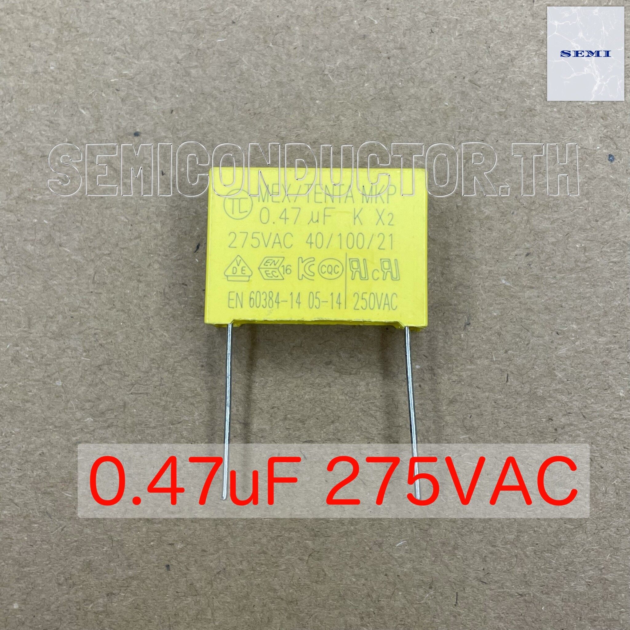 0.47uf 275V MKT X2 SAFETY (x3 PER SALE) Interference Suppression - Foto 3
