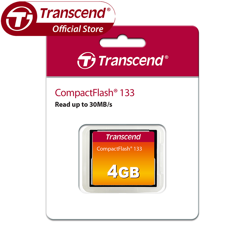 Transcend CompactFlash CF Card 133x 4GB (TS4GCF133)