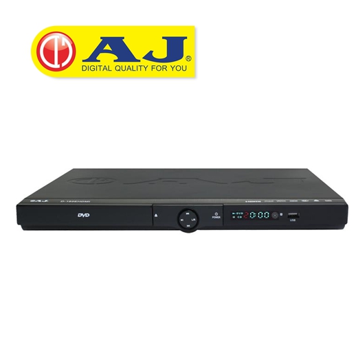 AJ เครื่องเล่น DVD ระบบเสียงสเตอริโอ – รุ่น D-185E HDMI  มีรีโมท พร้อมสาย HDMI