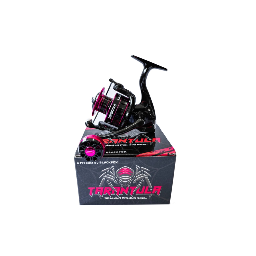 ร้านNes Fishing Shopรอกสปิ้น Tarantula สปูนทำจากโลหะ เสียงดัง แขนหมุนจับสไตล์แต่ง เฟืองขับ