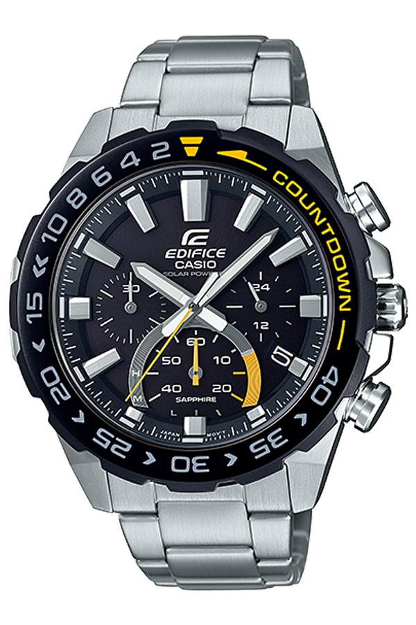 Casio Edifice นาฬิกาข้อมือผู้ชาย สายสแตนเลส รุ่น EFS-S550DB-1A - สีเงิน
