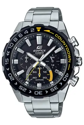 Casio Edifice นาฬิกาข้อมือผู้ชาย สายสแตนเลส รุ่น EFS-S550DB-1A - สีเงิน