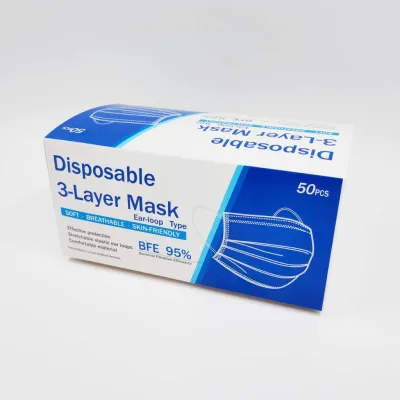 Face Mask 3 Ply หน้ากากอนามัย หนา 3 ชั้น หน้ากาก (1 แพ๊ค/50ชิ้น) “ลดล้างสต็อก””