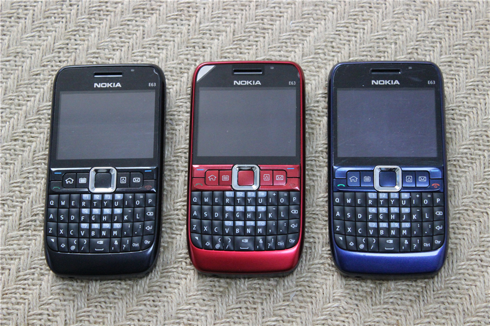 Original Nokias E63 โทรศัพท์มือถือ 3G WIFI บลูทูธเครื่องเล่น MP3 2MP ...