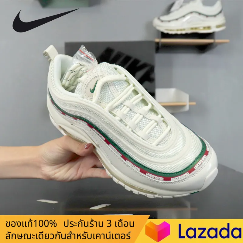 【อย่างเป็นทางการของแท้】วรรคเดียวกันในห้าง Nike Air Max 97 รองเท้ากีฬา รองเท้าผู้ชาย รองเท้าผู้หญิง รองเท้าลำลอง การทำให้หมาด ๆ รองเท้าตาข่าย เบาะลม รองเท้าวิ่ง AJ1986-100 ร้านค้าอย่างเป็นทางการ