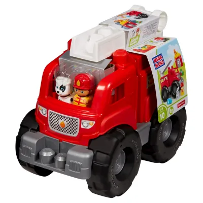 Mega Bloks รถดับเพลิง ผจญเพลิงกับฮีโร่ตัวน้อย Fire Truck Rescue Building Set ของเล่นเสริมพัฒนาการ ของแท้