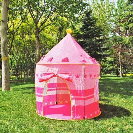 เต็นท์ปราสาทเจ้าหญิง/เจ้าชายสีน้ำเงิน Kids Outdoor Play Tent Foldable House เต๊นท์เด็ก Boy Girl Toys Tents