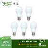 [ชุด 5 หลอด] LED Bulb 12W แสงสีวอร์ม Warm White