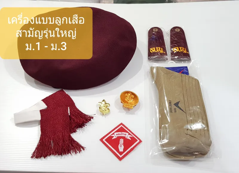 ภาพสินค้าลูกเสือ สามัญรุ่นใหญ่ เครื่องแบบ เครื่องหมาย ม.1-ม.3 ต้องการบิลแจ้งในแชทนะคะ จากร้าน บ้วนเฮงหล่ง (ร้านยายขายทุกอย่าง) บน Lazada ภาพที่ 1