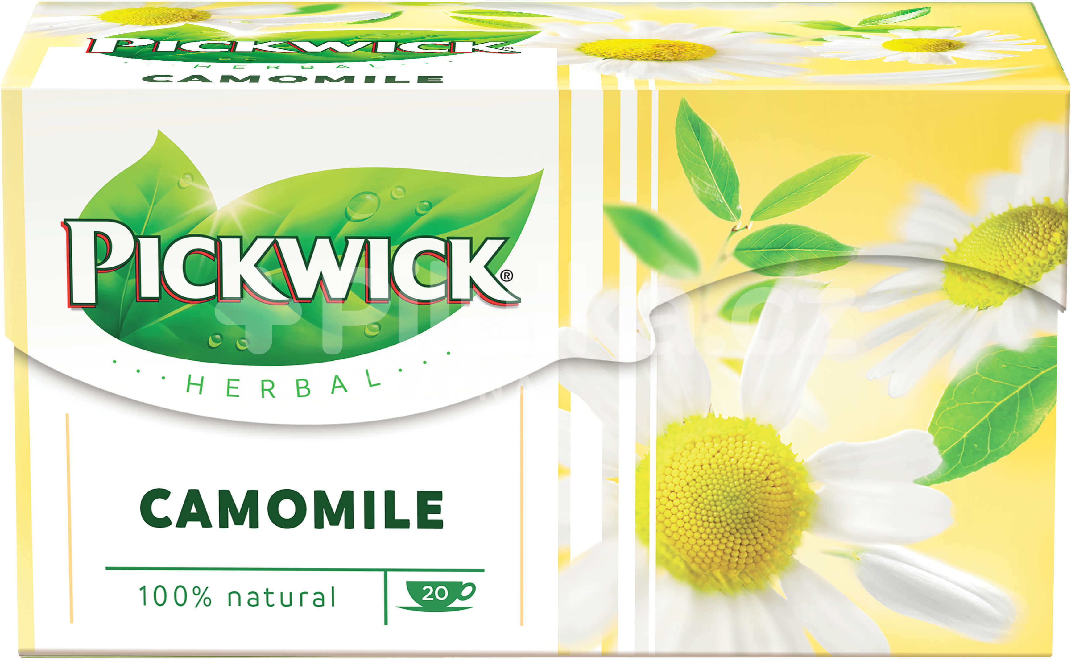 ชาคาโมมายล์ Pickwick Herbal Camomile 100% natural บรรจุ 20 ซอง(1.5กรัม/ซอง) ปราศจากคาเฟอิน ช่วยให้หลับสบาย