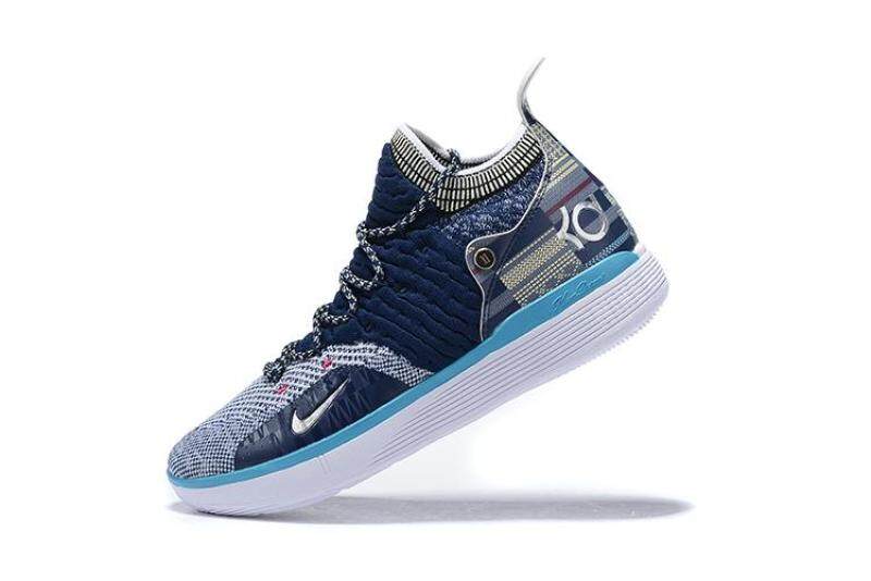 NIKE KD11 Durant 11 generation combat cushioning dark blue white basketball shoes men's basketball shoes