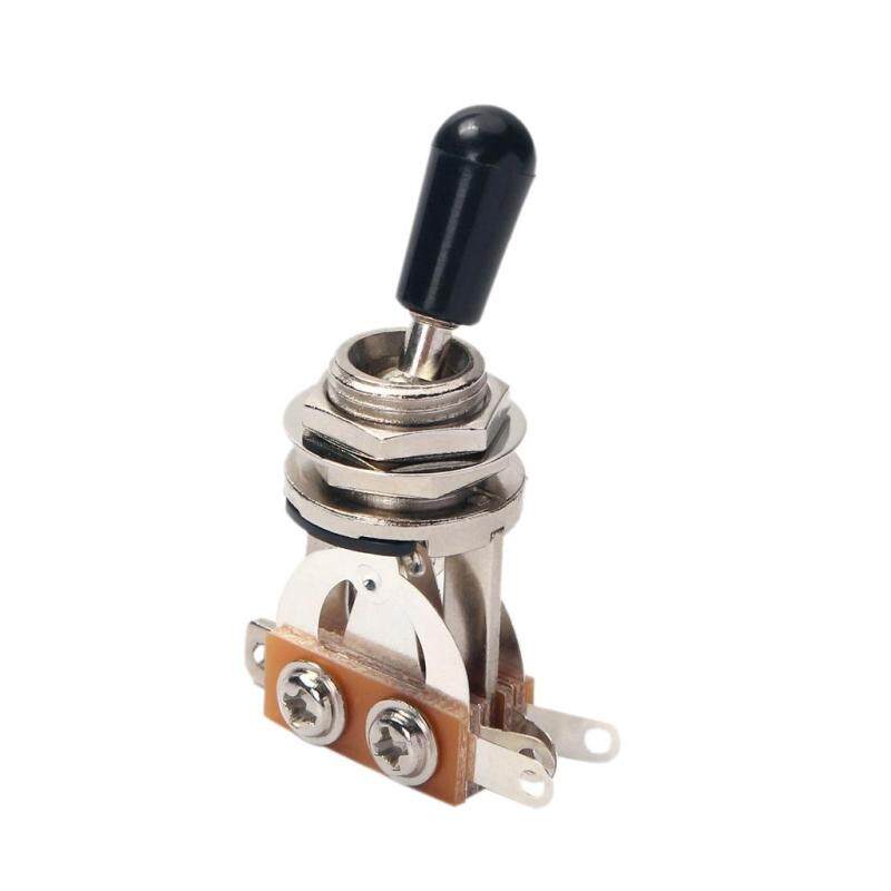 5Pcs Guitar Toggle Switch 3 Way Pickup Selector Switches For Guitar Replacement Part,Nickel Plated/Black Tip Malaysia