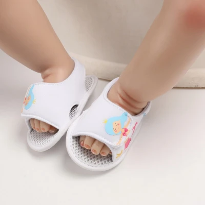 2020 Hot New Summer Baby Child Girls Bow Plaid Breathable Anti-Slip Shoes Sandals Toddler Soft Soled Beach Shoes 0-18M